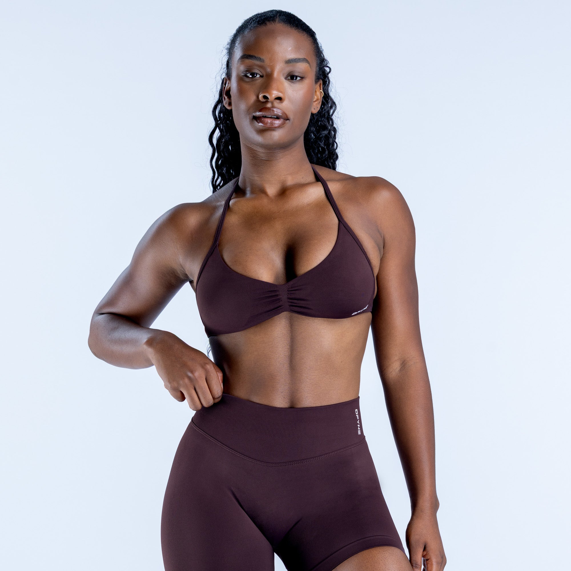 Impact Strappy Bra - Espresso (3)