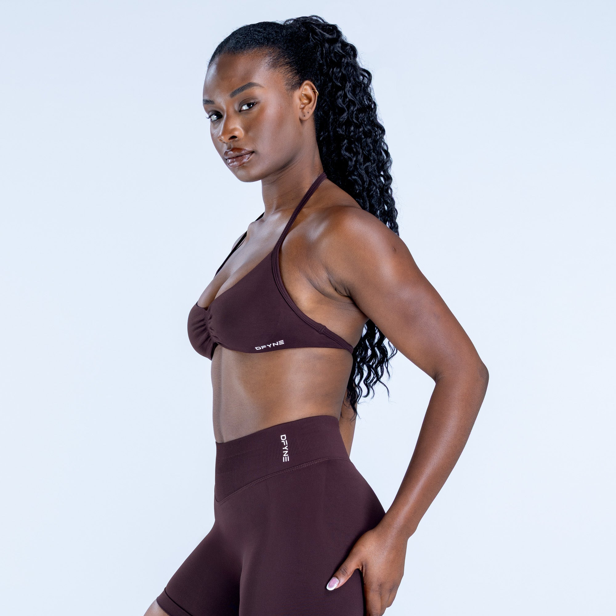 Impact Strappy Bra - Espresso (4)