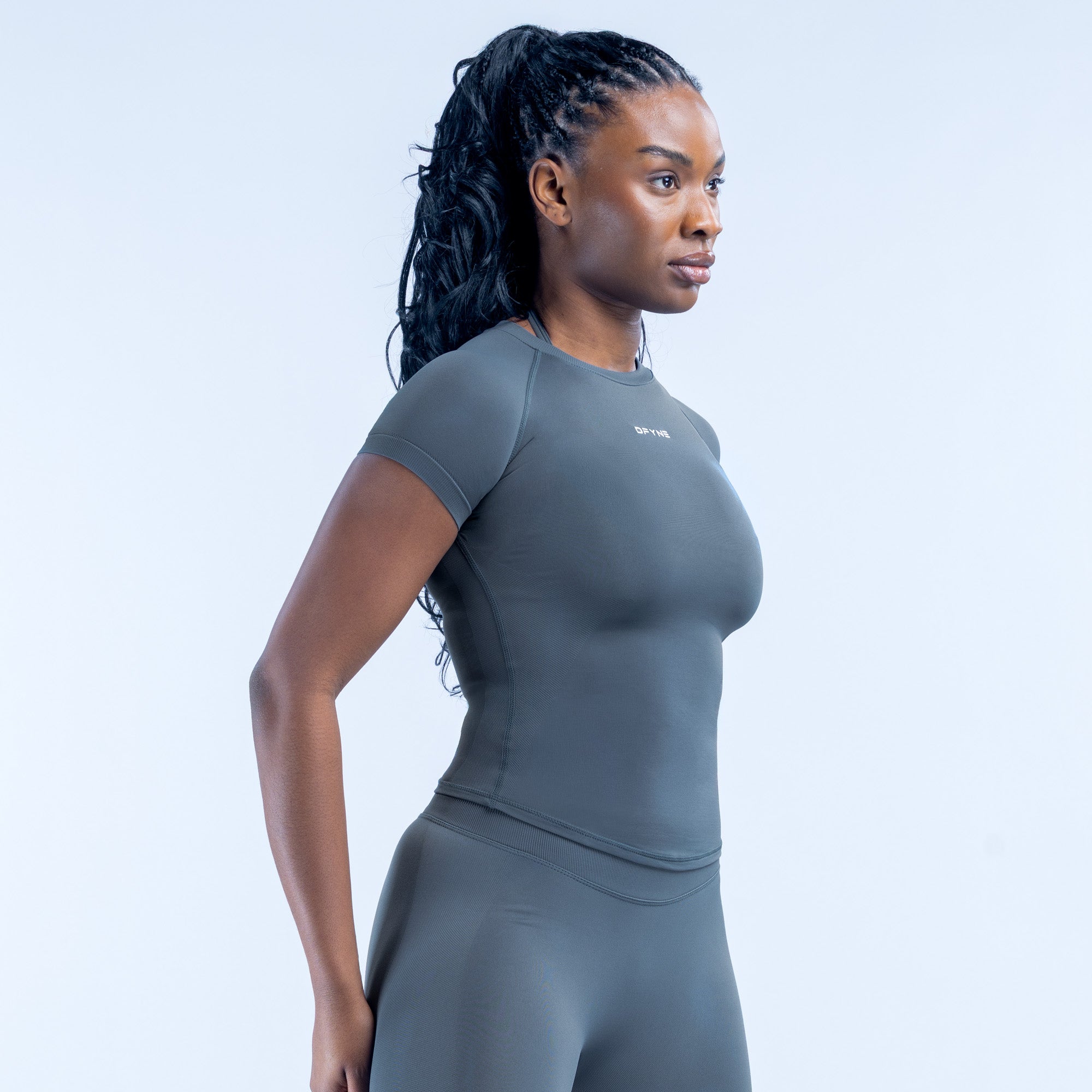 Impact Short Sleeve Top - Slate Grey (3)