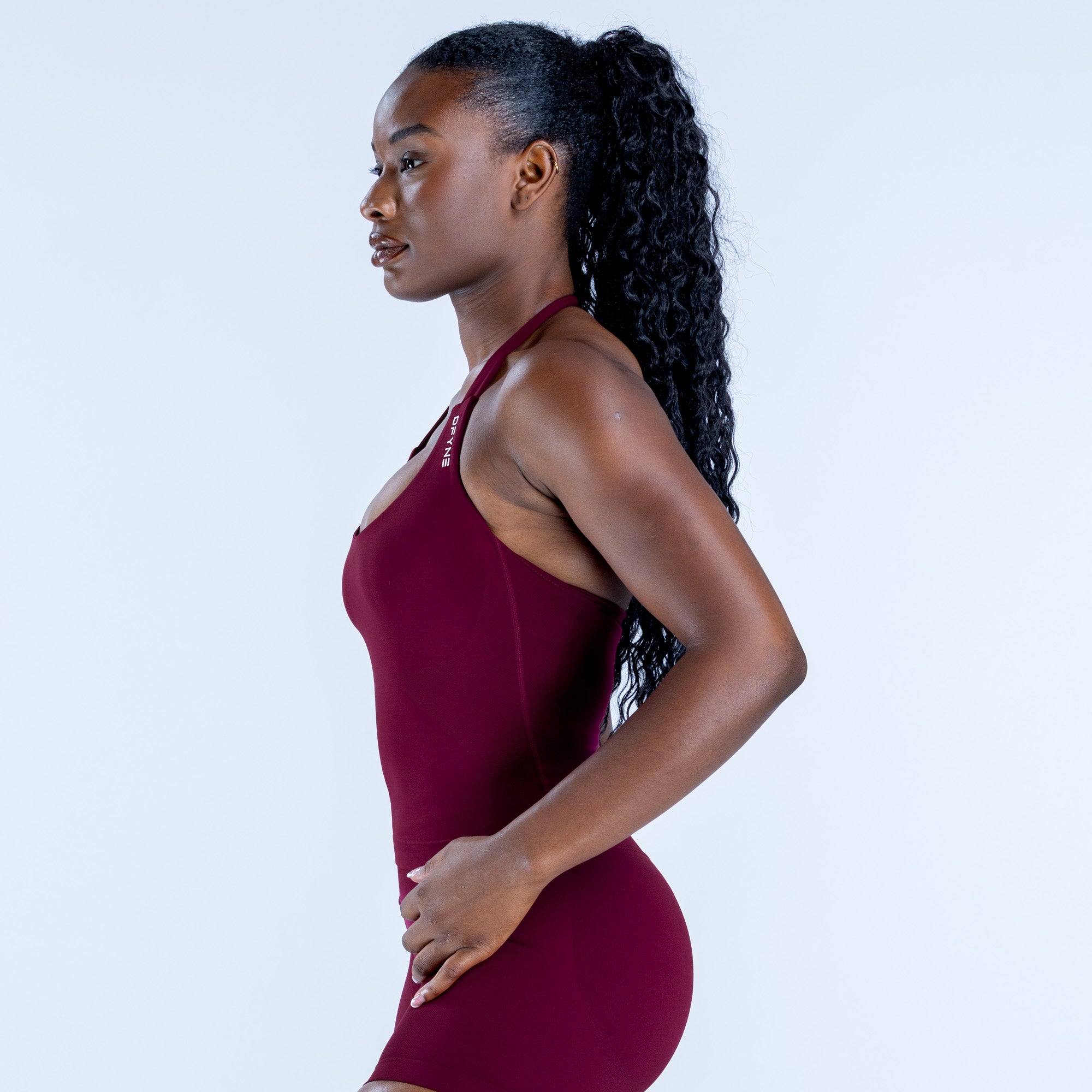 Impact Halter Top - Winter Berry (3)