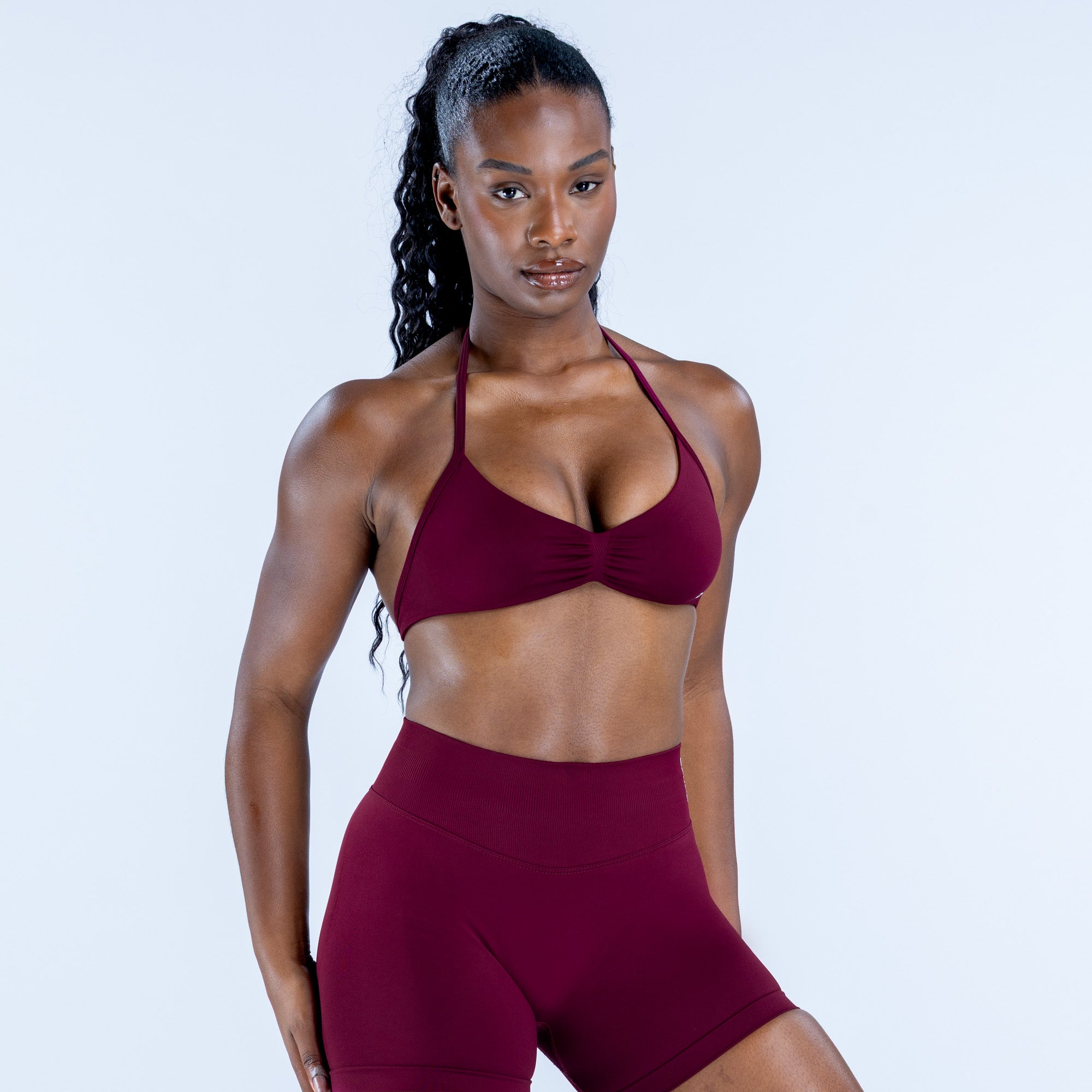 Impact Strappy Bra - Winter Berry (4)
