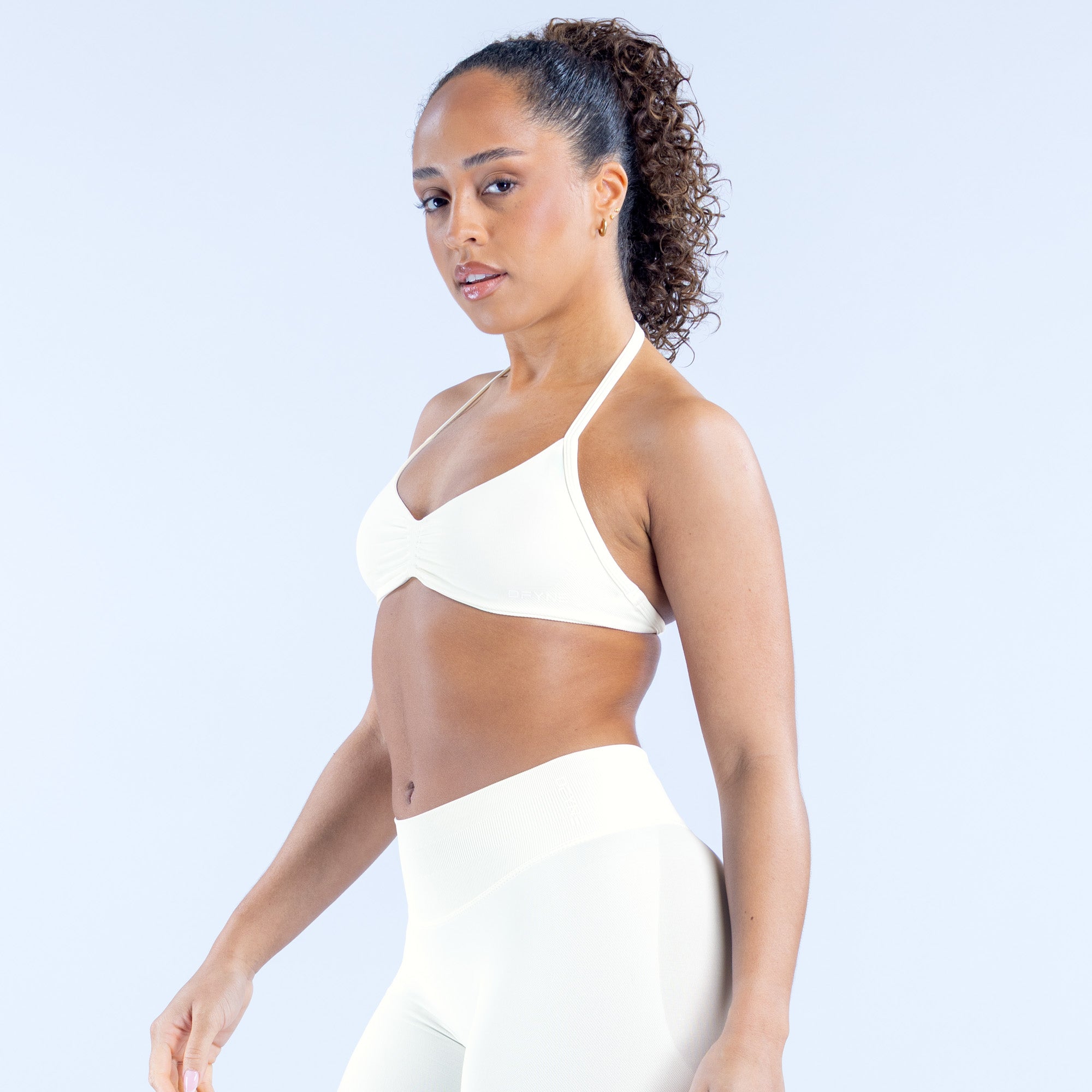 Impact Strappy Bra - Ivory (4)