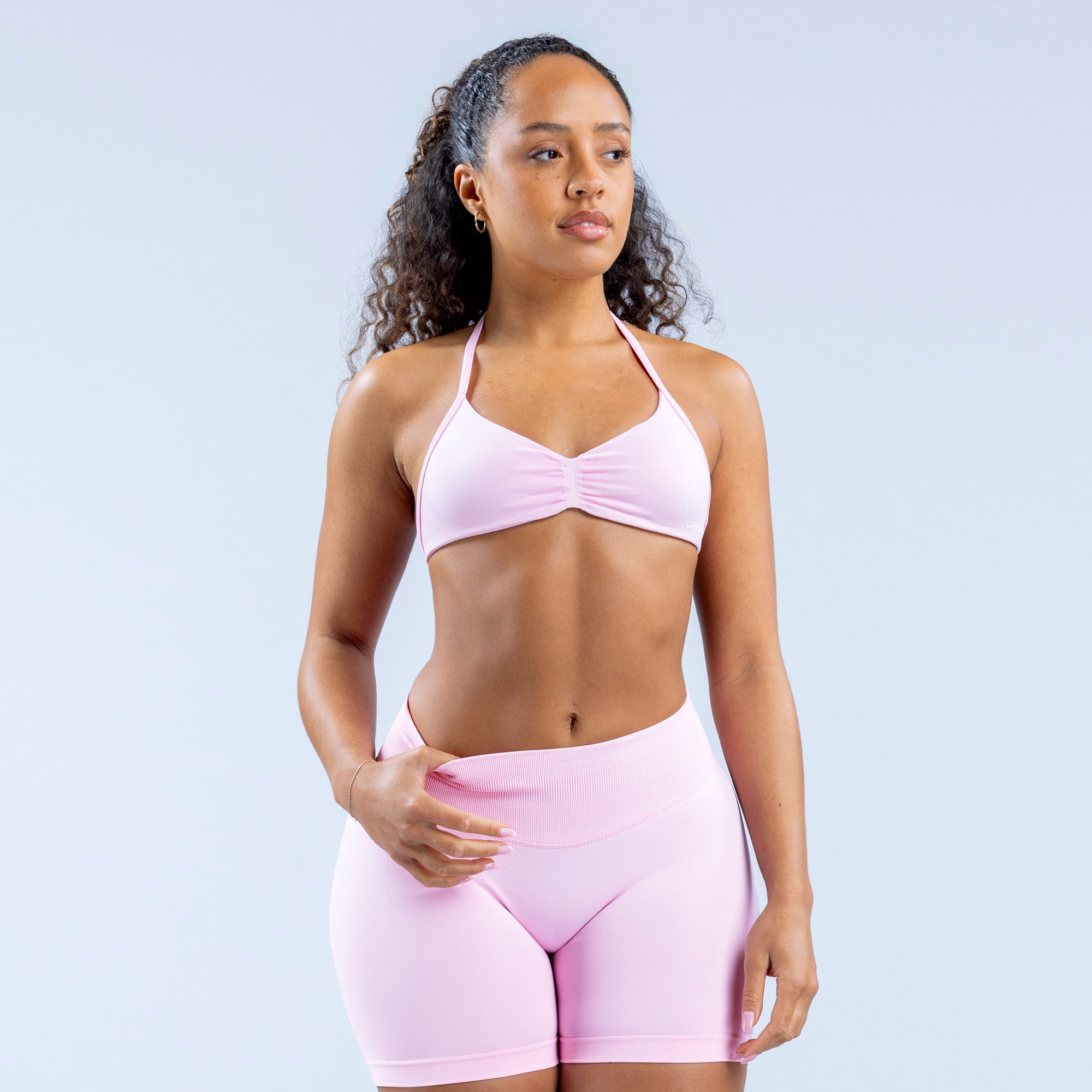 Impact Strappy Bra - Light Rose Pink (4)