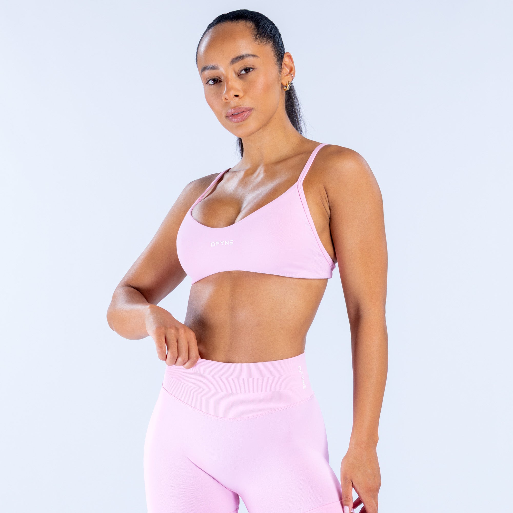 Impact Scoop Neck Bra - Light Rose Pink (4)