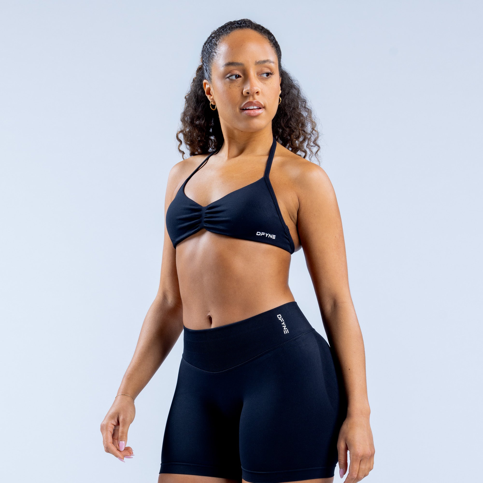 Impact Strappy Bra - Midnight Black (4)