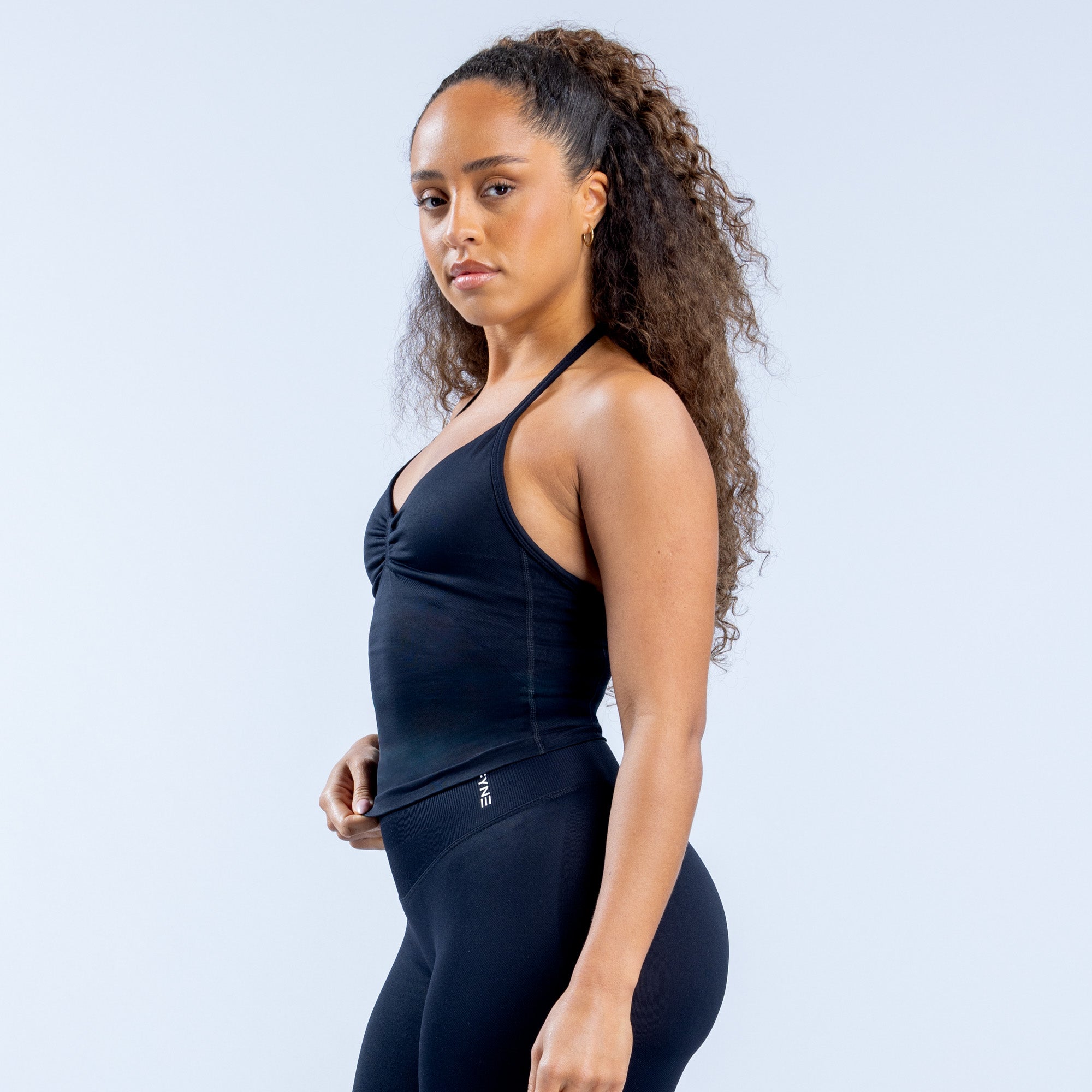Impact Longline Strappy Top - Midnight Black (3)