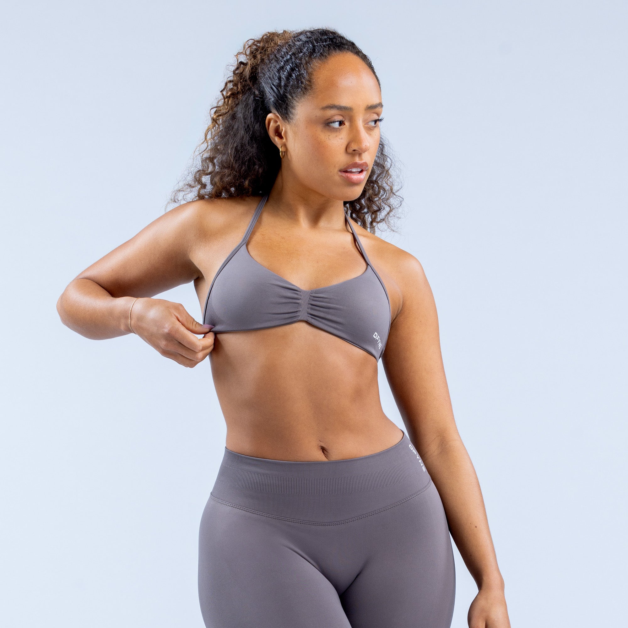Impact Strappy Bra - Truffle (6)