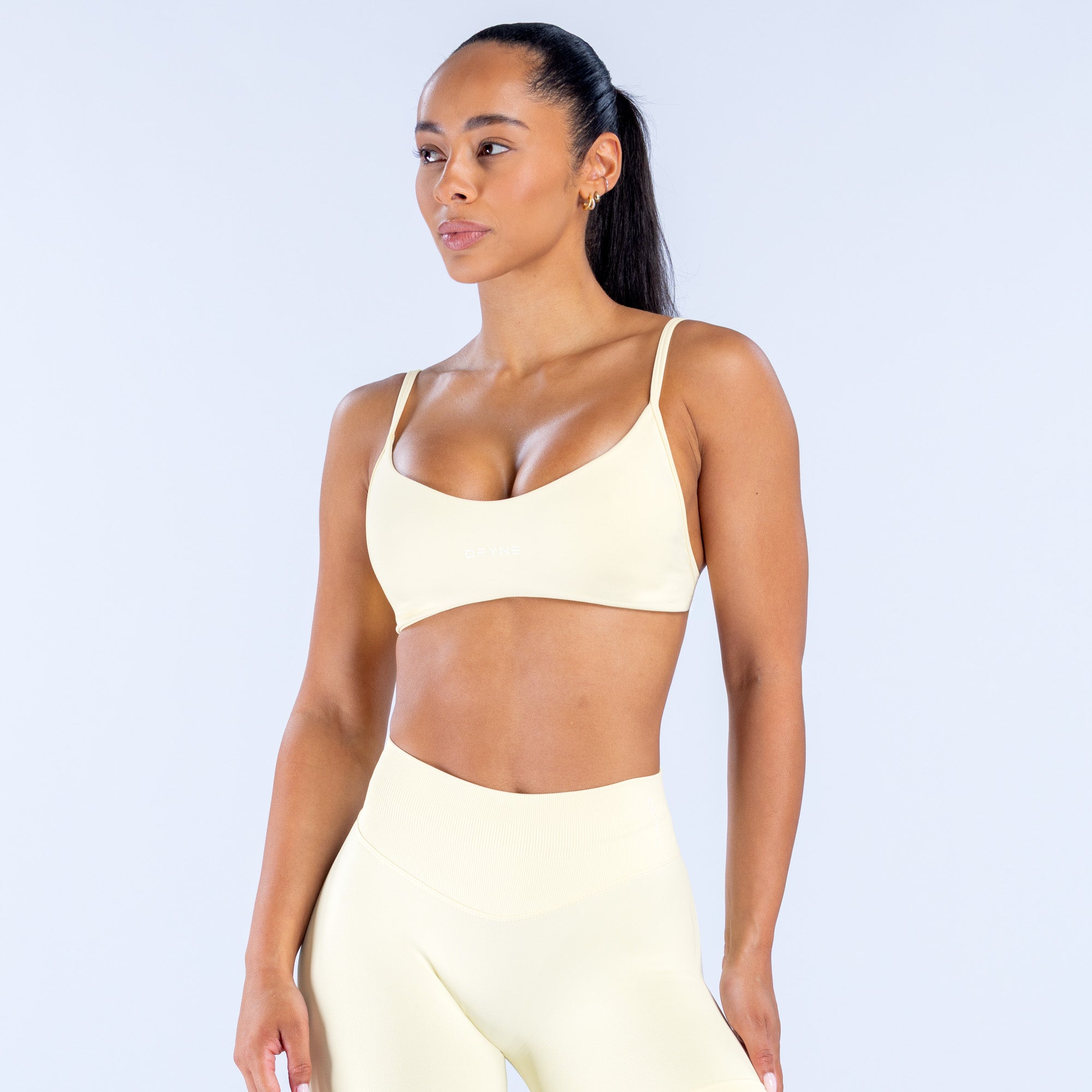 Impact Scoop Neck Bra - Butter (4)
