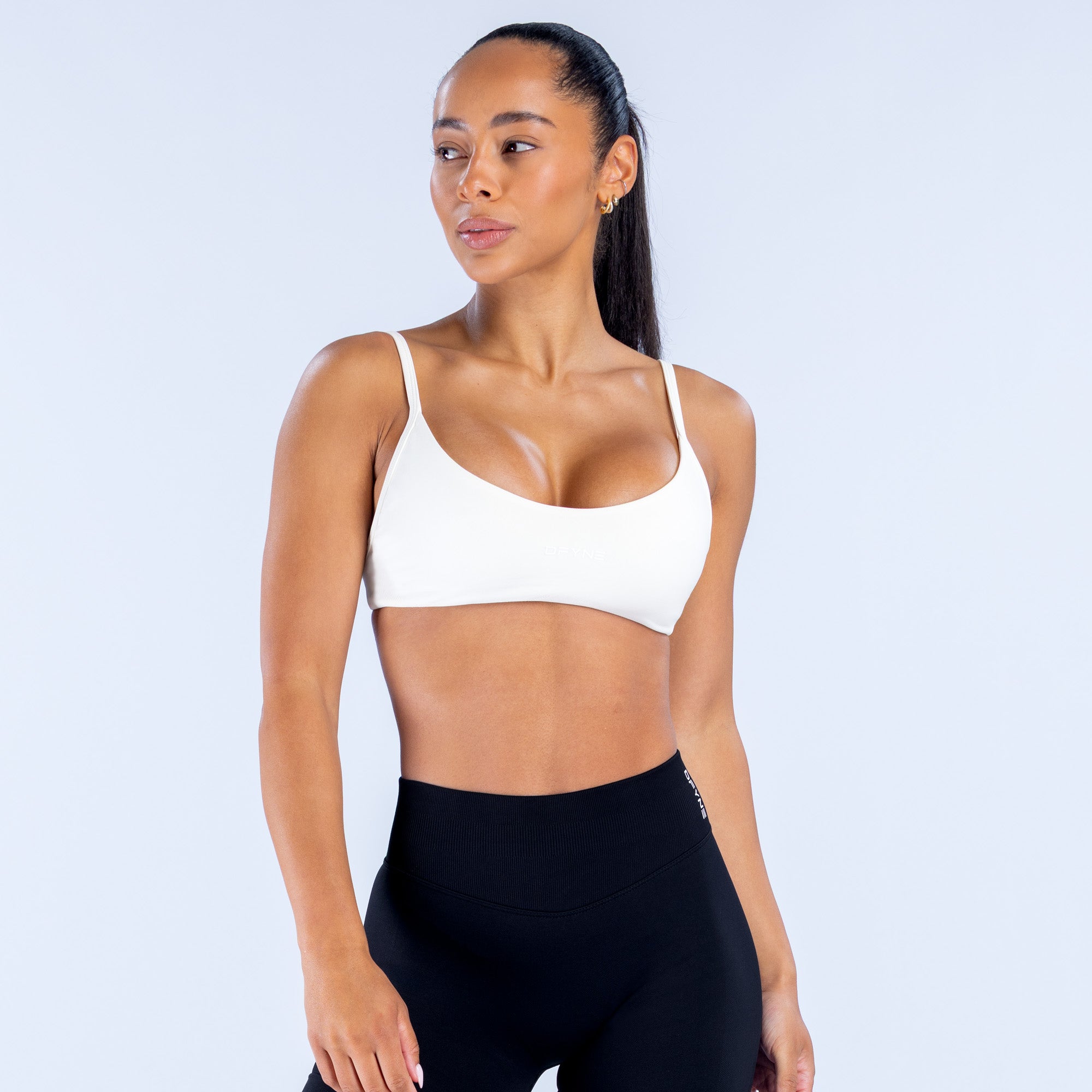 Impact Scoop Neck Bra - Ivory (4)