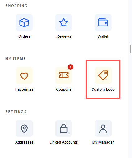 Customization request form on mobile