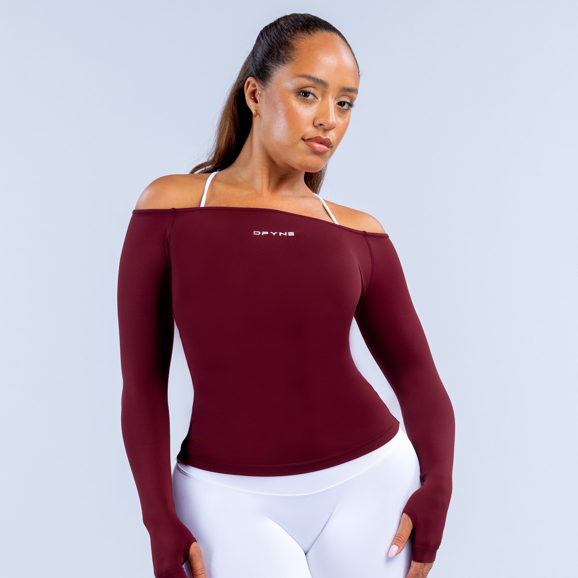Vision Long Sleeve Top - Maroon (4)