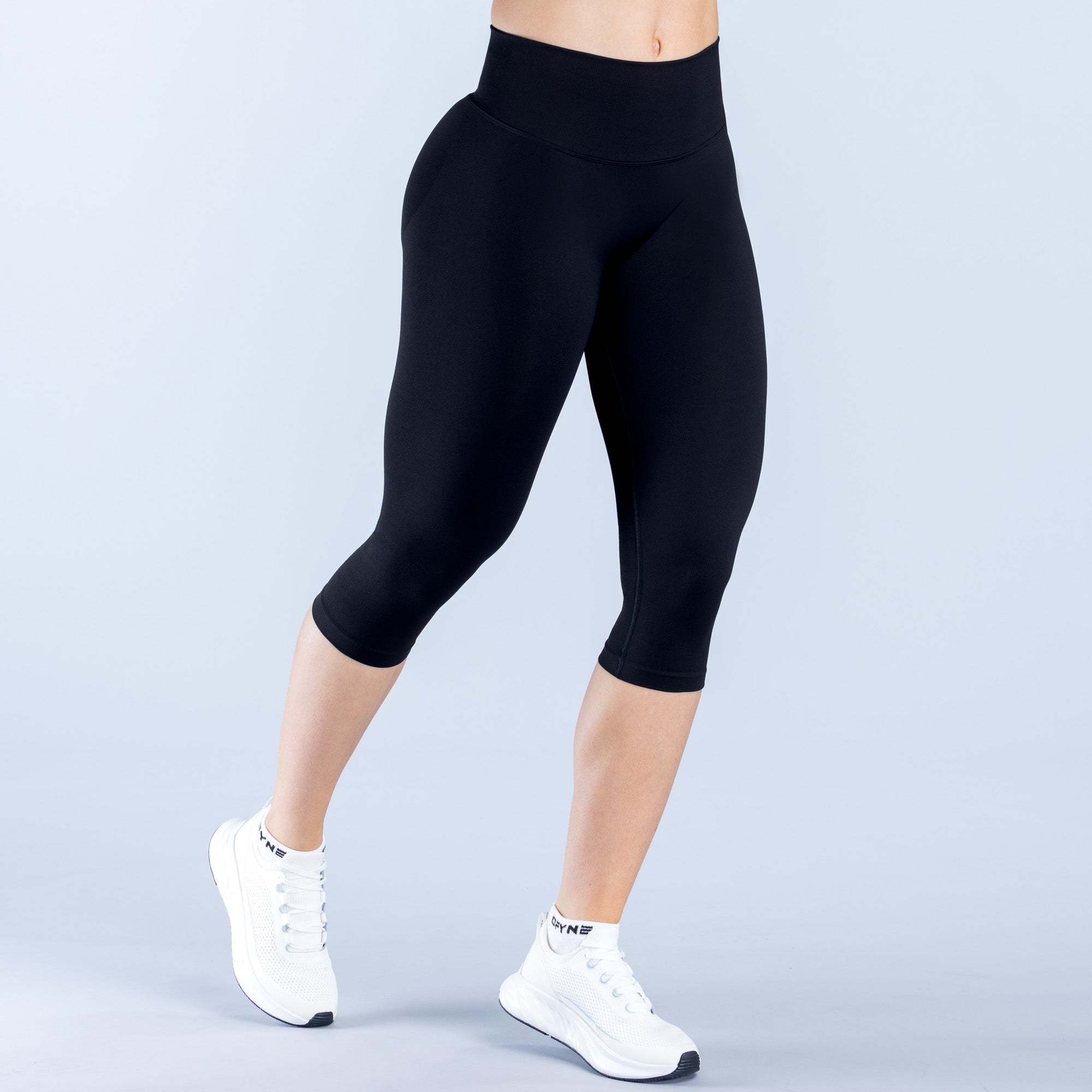 Vision Capris | Straight Waistband - Midnight Black (4)