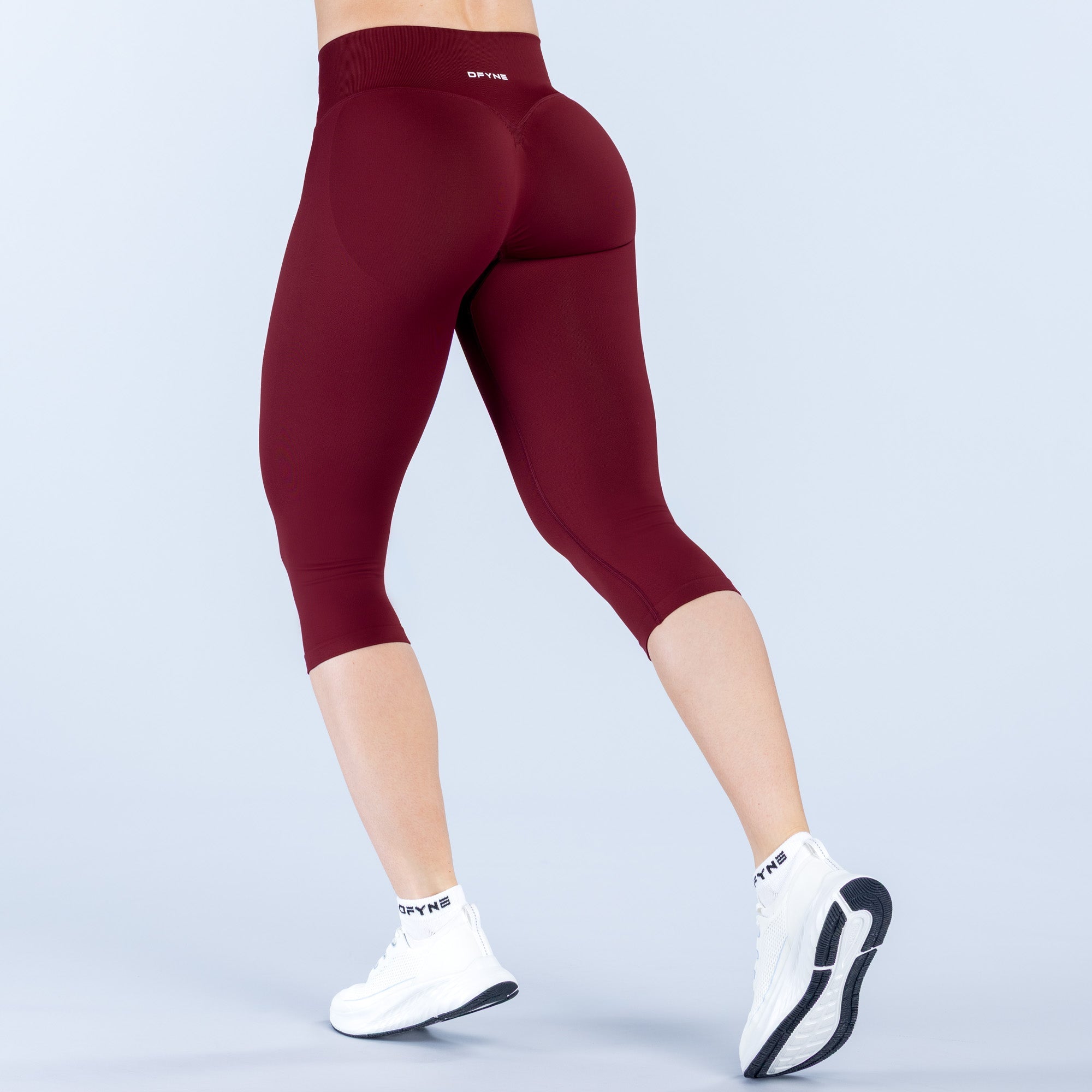 Vision Capris | Straight Waistband - Maroon (3)