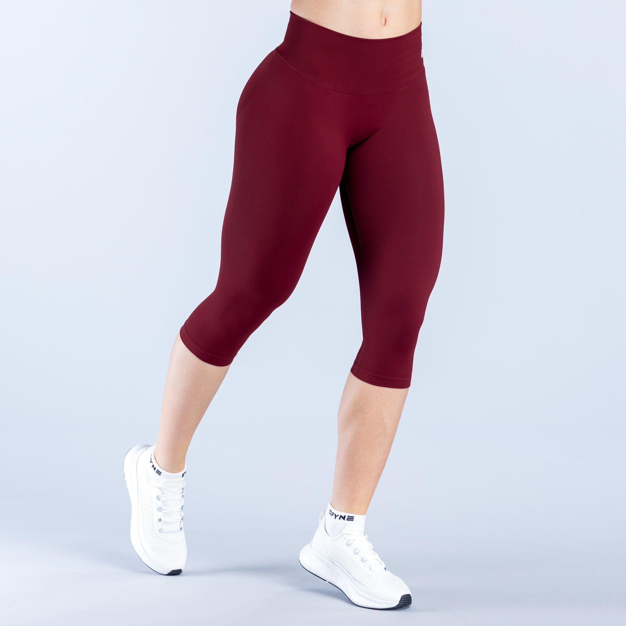 Vision Capris | Straight Waistband - Maroon (4)